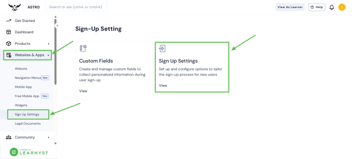 signup using google