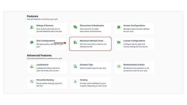 Set the maximum number of attempts for your mock test step 2