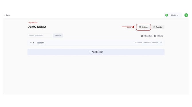 Add SEO details to the Mock test step 1