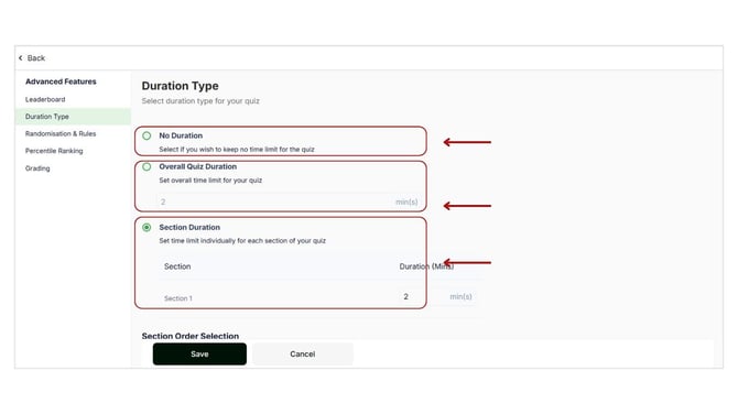 Set up the time duration type for your Mock test step 3