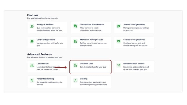 Set up the time duration type for your Mock test step 2