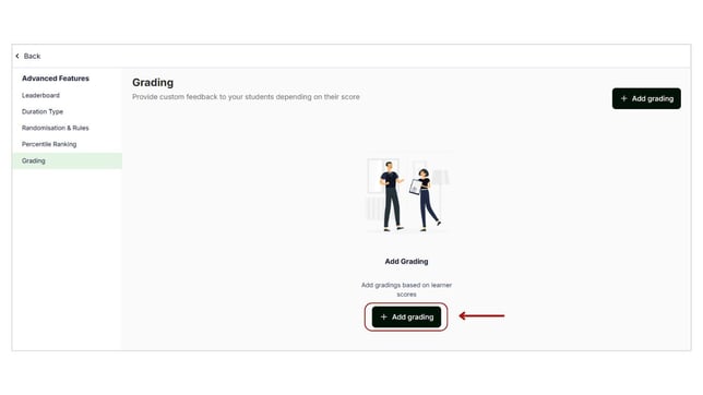 Set up the grades for your students based on their mock test scores step 3