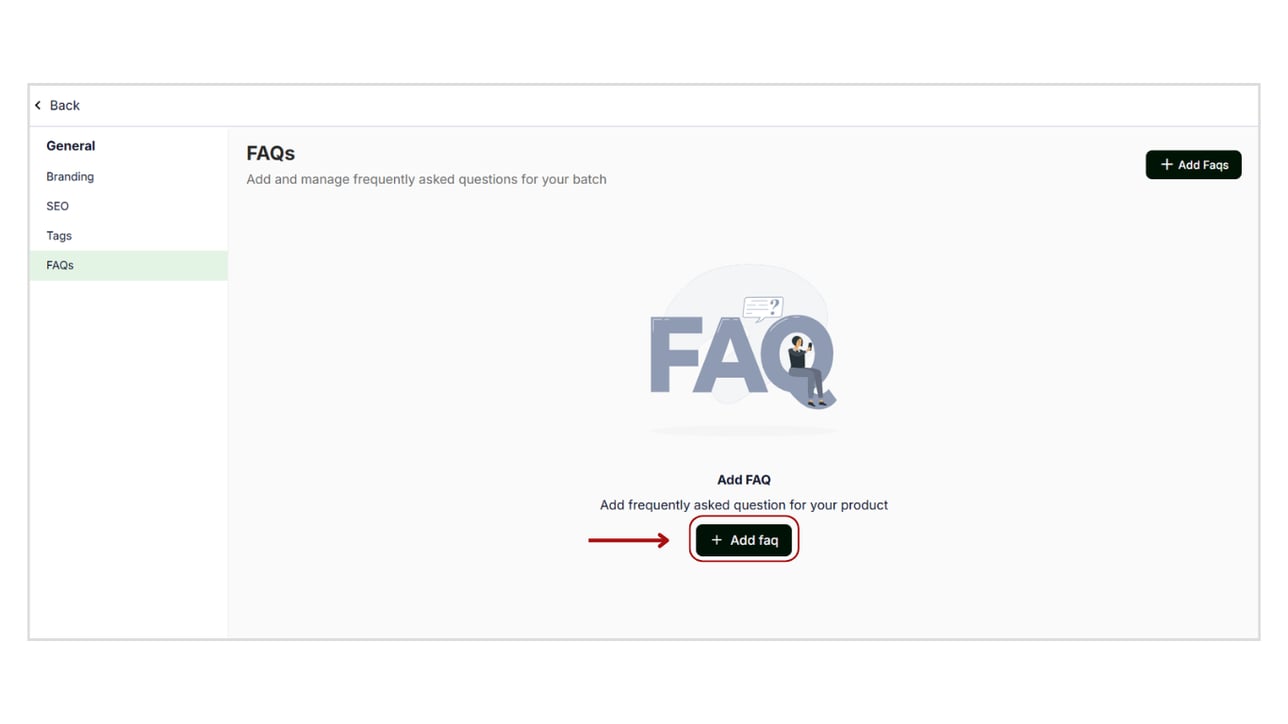 Add FAQ for the Batch