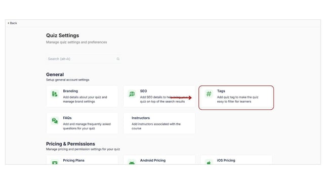 Add a tag to the Mock test step 2