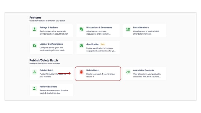 Delete a batch step 2
