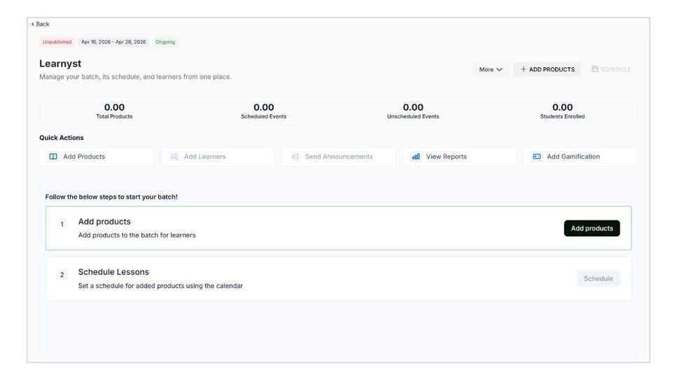Create a Batch