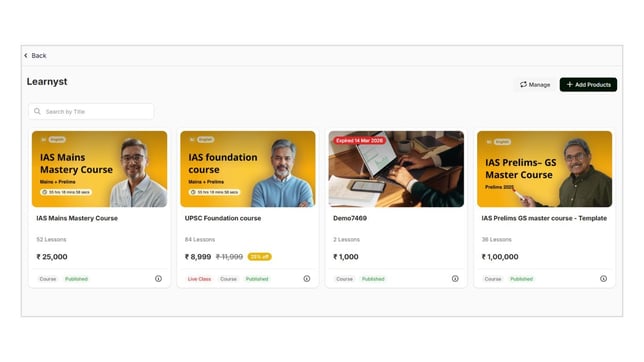 Add products and tracks to the Batch step 4