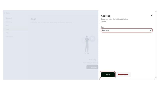 Add a tag to the Mock test step 4