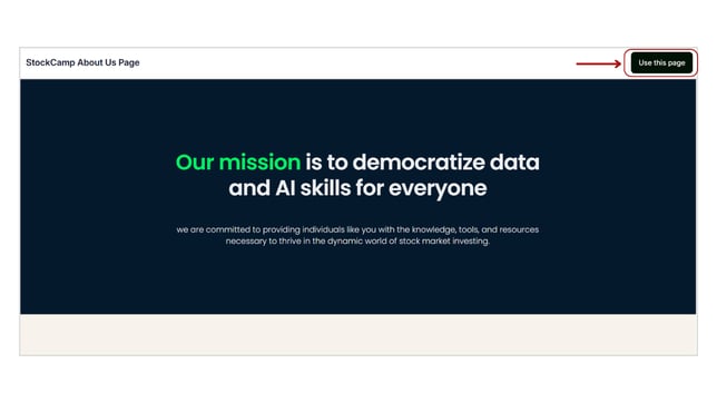 Website Page Template Overview step 6