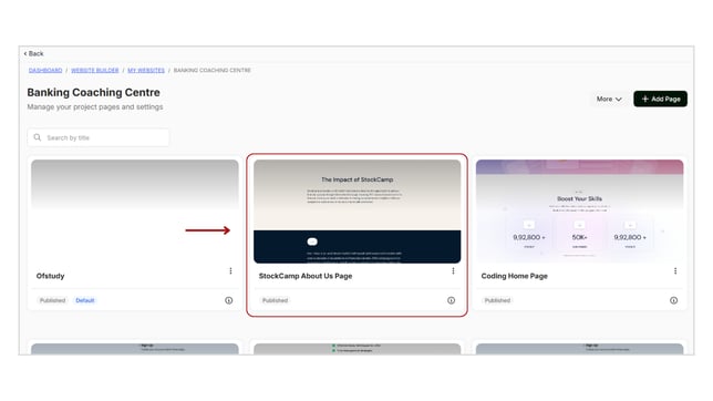 Going Live with Website step 2