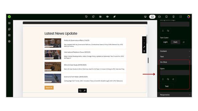 Box Settings in Website Builder step 6