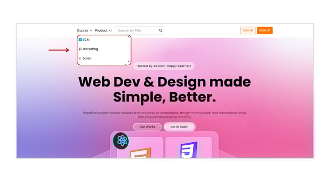 Adding a Navigation Menu to the Navbar or Footer of a Website Page step 5