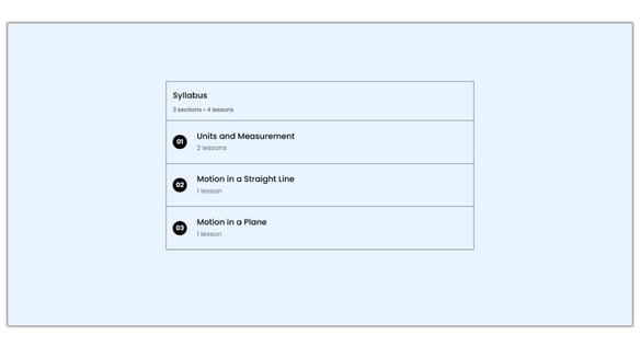 Adding Syllabus List Widget in Website step 5