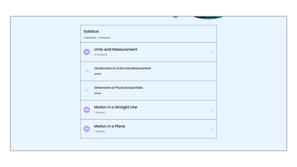 Adding Syllabus List Widget in Website step 6
