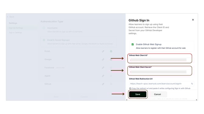 Announcing GitHub Integration for Mobile Apps on Learnyst step 4