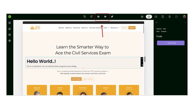 Overview of the Widgets (embeddables) step 17