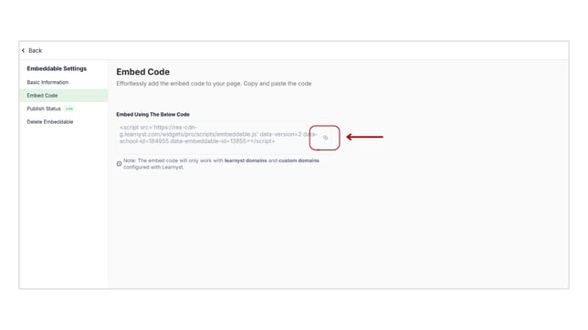 Showcase your embeddable on other platforms step 4