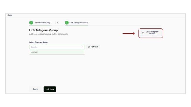 Create a telegram community step 4