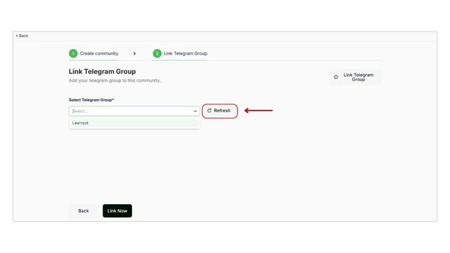 Create a telegram community step 9