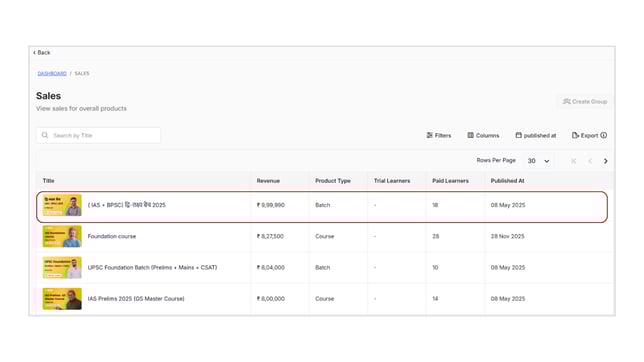 Collect all the sales report step 2