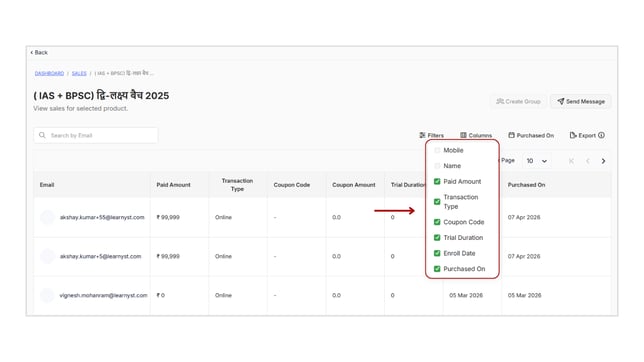 Collect all the sales report step 6