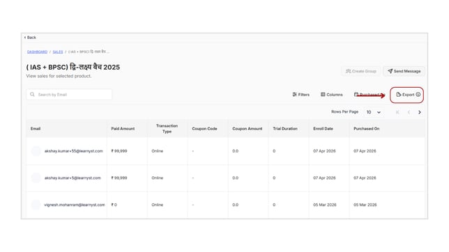 Collect all the sales report step 9
