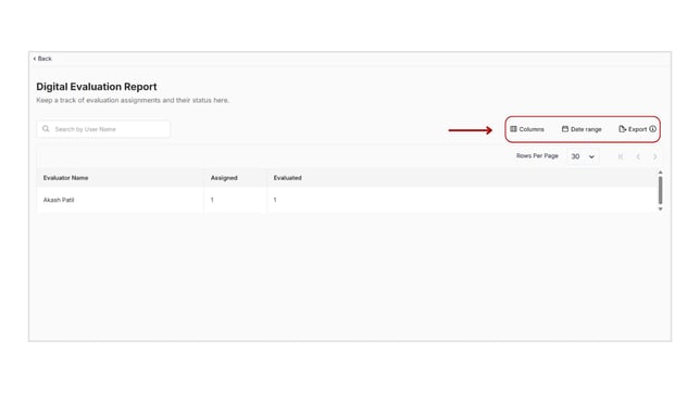 Obtain evaluation reports from the Digital evaluation step 2