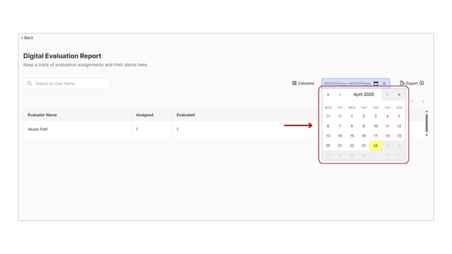 Obtain evaluation reports from the Digital evaluation step 3