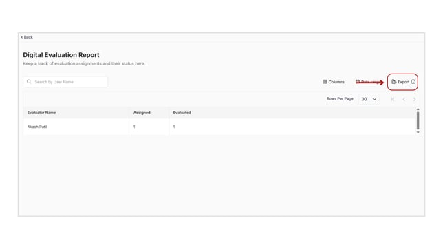 Obtain evaluation reports from the Digital evaluation step 5