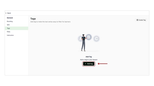 Add tag to the Test Series step 3