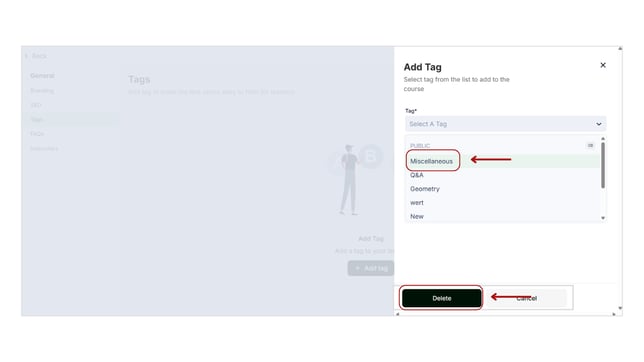 Add tag to the Test Series step 4