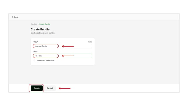 Overview of the bundles step 2