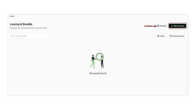 Add products to bundles step 2