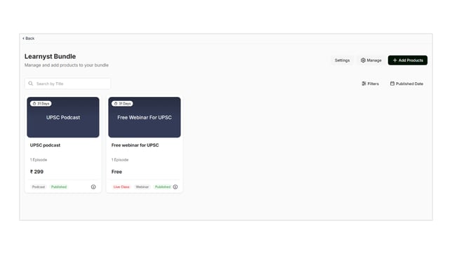 Add products to bundles step 5