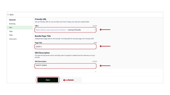 Add SEO details to bundles step 4