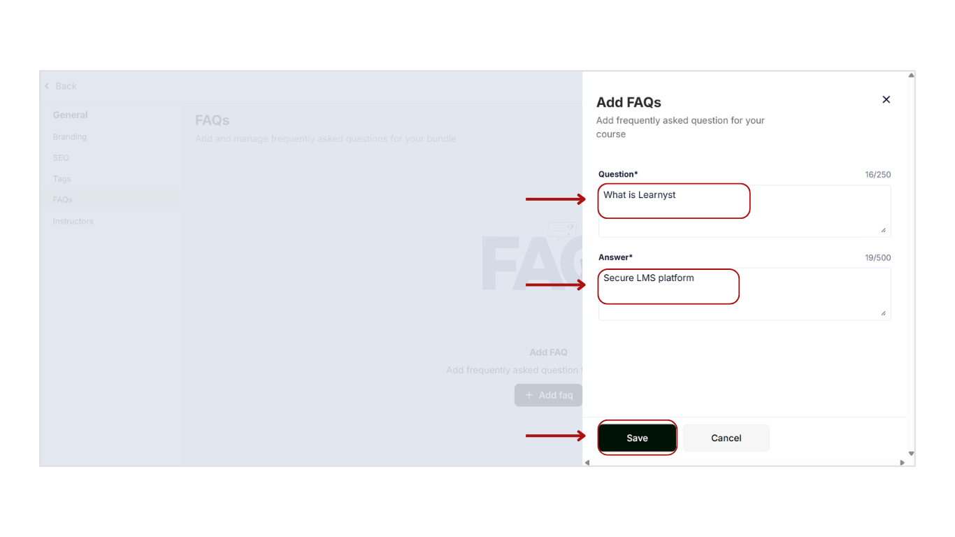 Add FAQs for bundle