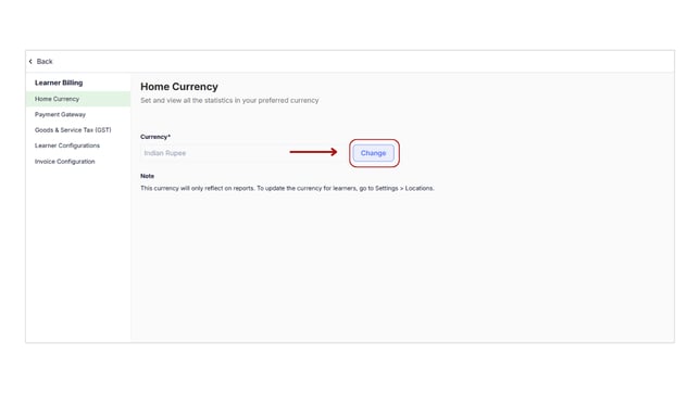 How to change your Home Currency step 3