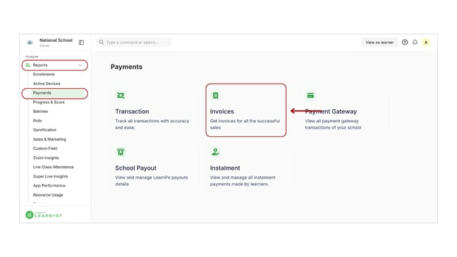 Enabling Invoice Generation step 3