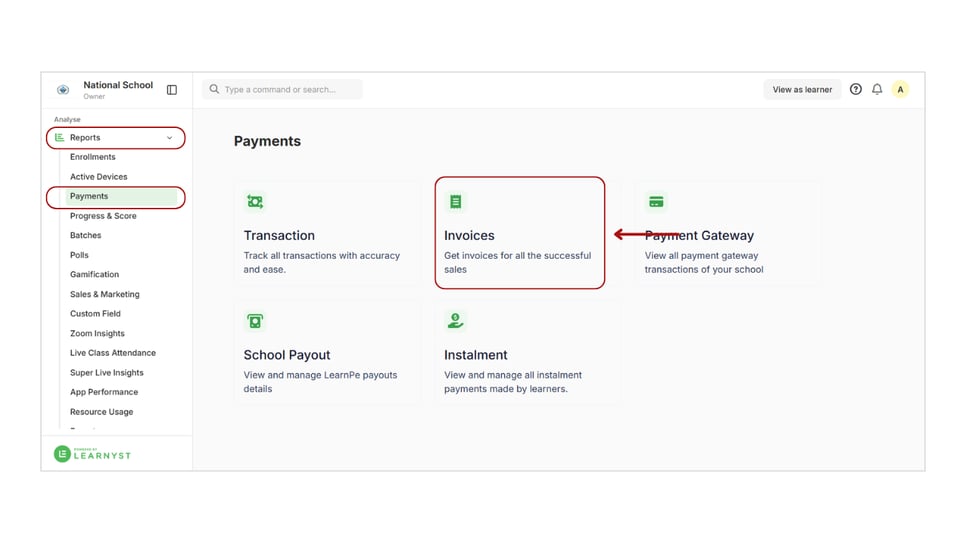 Enabling Invoice Generation
