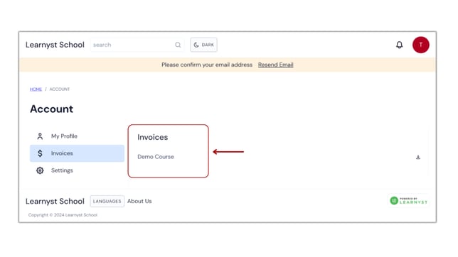 Enabling Invoice Generation step 6