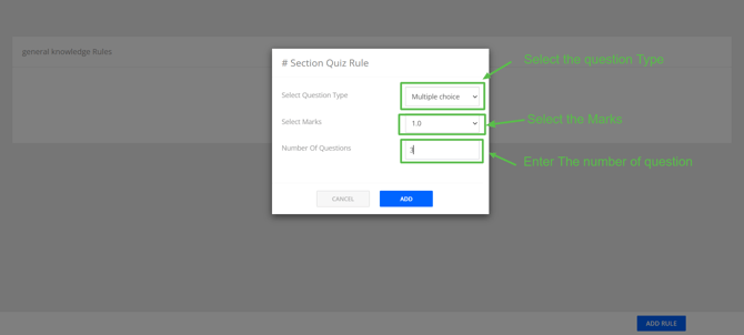 Set Randomization Rules