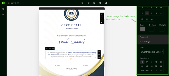 Design Certificates