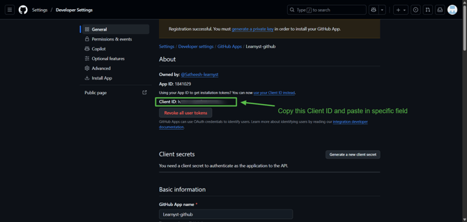 Allow your learners to sign up with their GitHub accounts in step 13