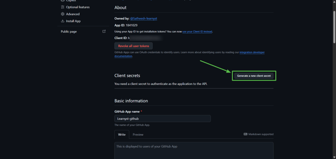 Allow your learners to sign up with their GitHub accounts in step 14