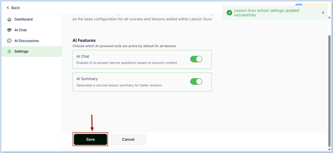 AI settings 2