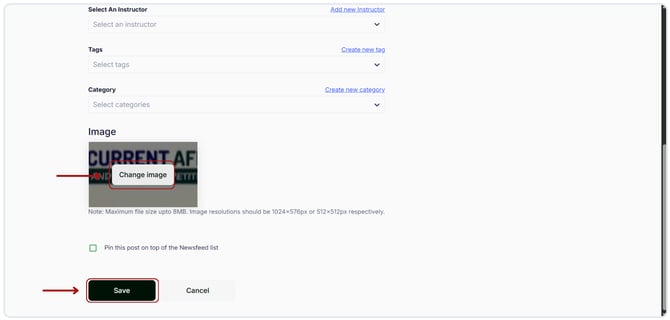 Add Image to your Newsfeed post (1)
