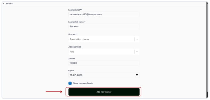 Adding new Learners to a Course (1)