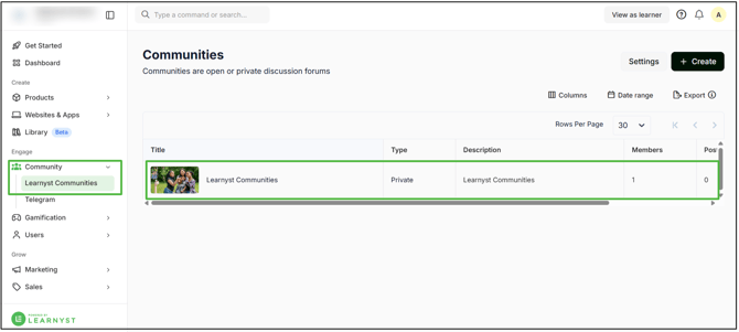 illustration of opening Learnyst Community