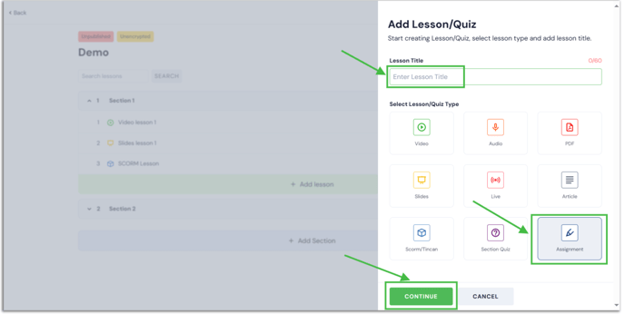 Assignment lesson (1)