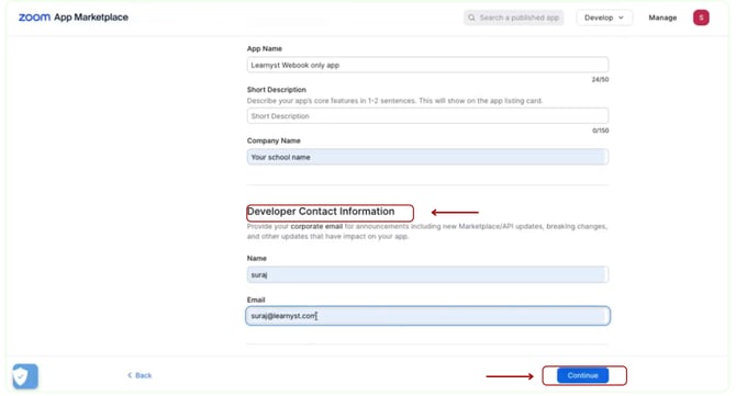 Configure your webhook for your school (2)